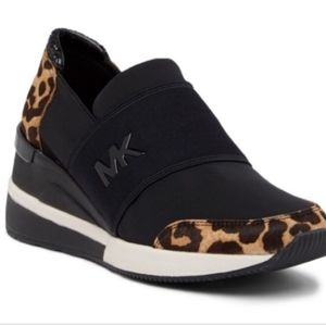 Michael Kors Women's Felix Trainer in animal print